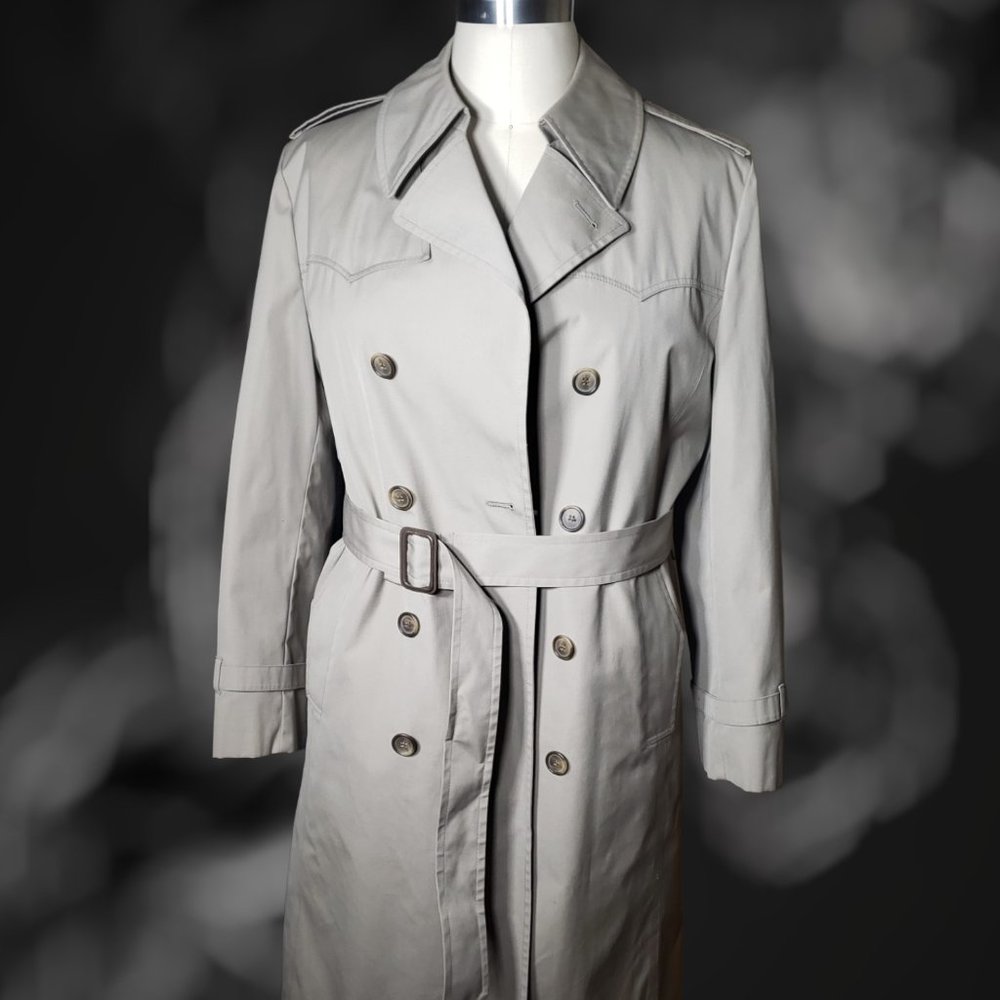 London Fog Men's Khaki Overcoat/Trench Coat - 42 Reg - Unworn Condition - Picture 6 of 11